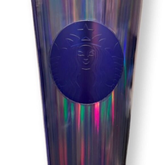 NEW Starbucks Limited Edition Iridescent Tumbler With A Holographic Dome Lid - Picture 2 of 5